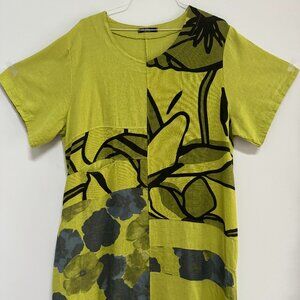 Green Linen Dress